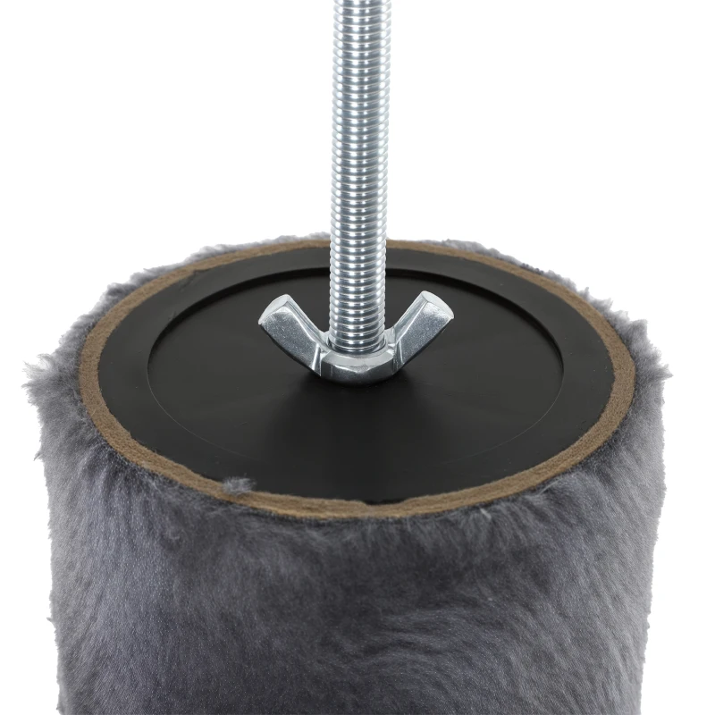 PawHut Floor-to-Ceiling Cat Tree 88.6"-100.4" Adjustable, 5-Level Cat Tower with Hammock, 3 Sisal Scratching Posts, Toy Ball