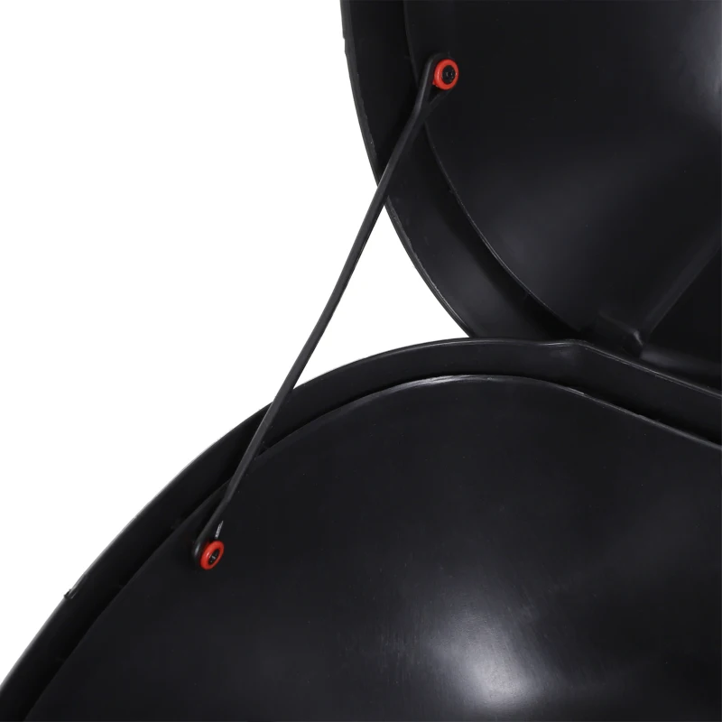HOMCOM Detachable Scooter Motorcycle Trunk Top Case 24L Tour Luggage Box Tail Carrier Lockable Black