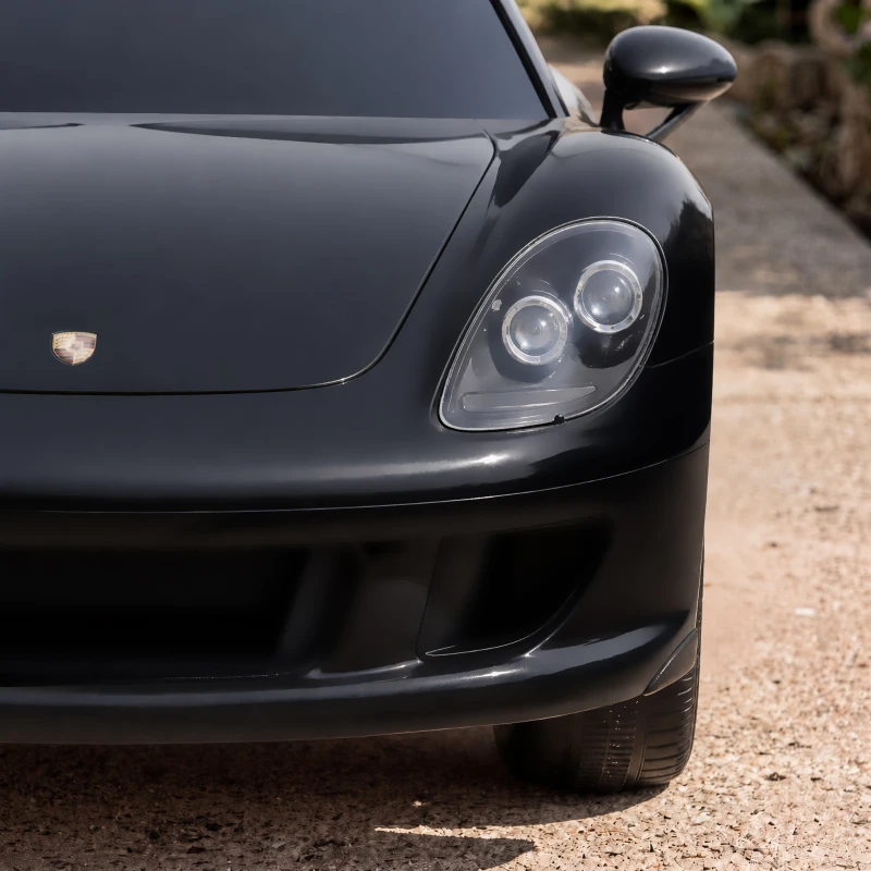 Qaba 12V Kids Ride On Car, Licensed Porsche Carrera GT with Remote, Rear Suspension, Smooth Start for Ages 3-6, Black