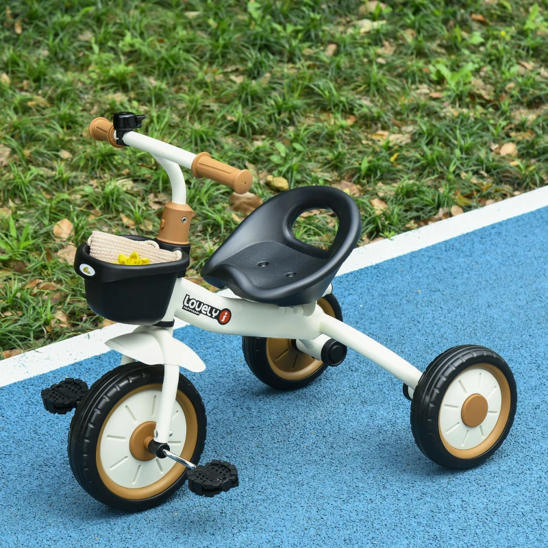 Qaba Tricycle for Kids Age 2-5, Toddler Bike for Children, White