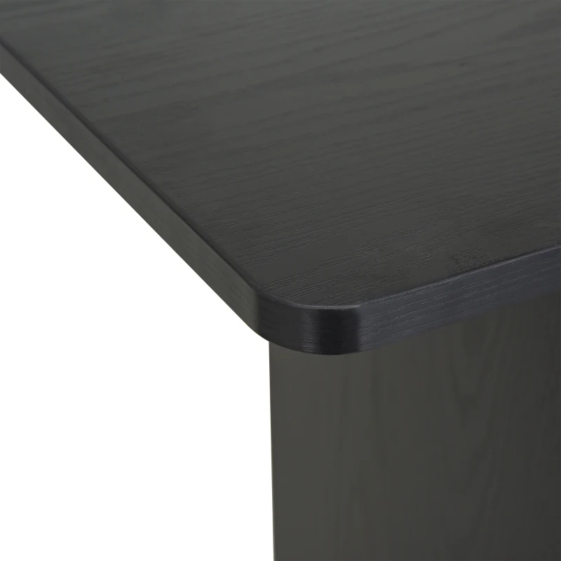 HOMCOM Computer Desk Cart, Mobile Small Office Workstation with Slide-Out Keyboard Tray, Adjustable Shelf, & CPU Stand, Black
