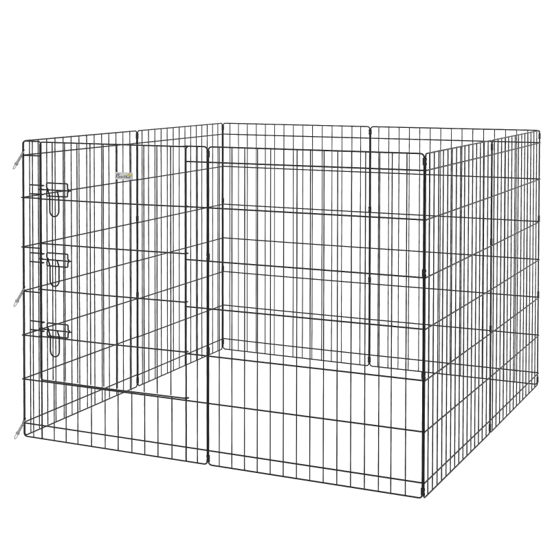 PawHut 36inch Foldable Metal Exercise Pet Playpen Yard Dog Puppy Kennel Cage 8 Panel