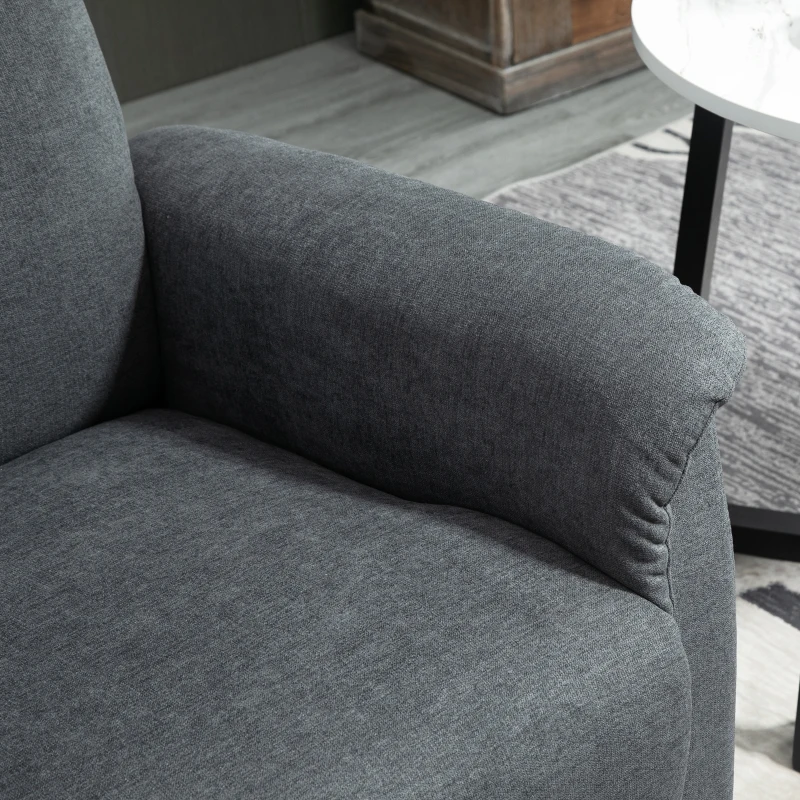HOMCOM Power Lift Chair Electric Recliner Sofa for Elderly with Remote Control & Side Pocket for Living Room, Grey