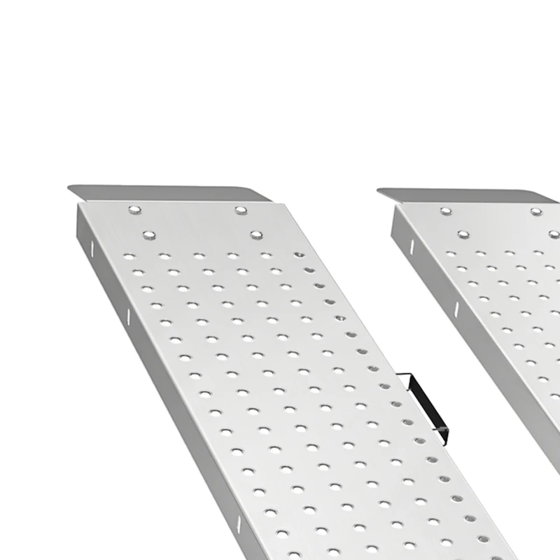 HOMCOM Folding Loading Ramps, 2 PCS 70.9" x 10" Motorcycle ATV Trailer Truck Ramps with 880 lb Total Capacity, Handles, Silver