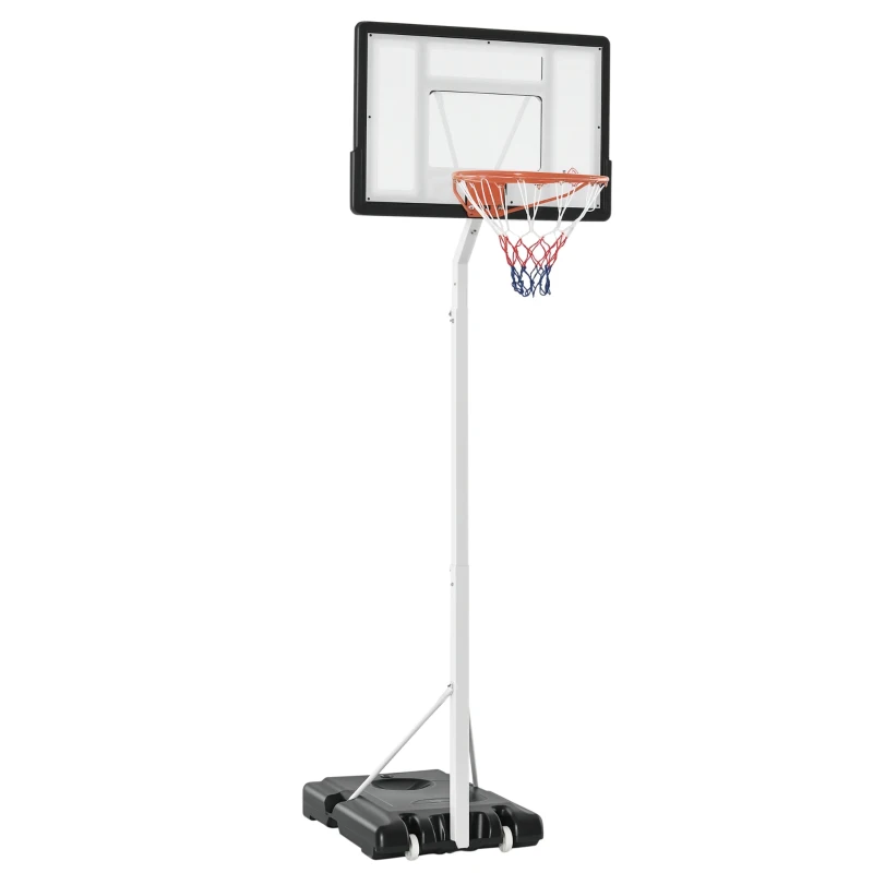 Soozier Portable Basketball Hoop, 7ft-8.5ft  Height Adjustable with Wheels