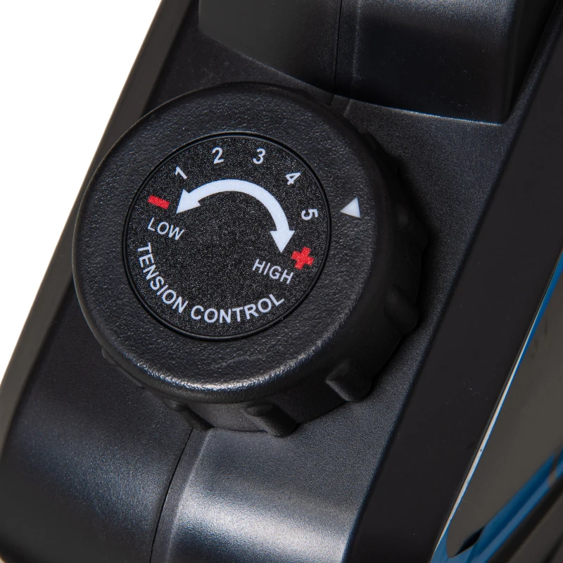 Soozier Under Desk Bike Pedal Exerciser Magnetic Mini Exercise Bike 5 Levels Adjustable Resistance Rehabilitation with LCD Display for Home/Office, Blue/Black