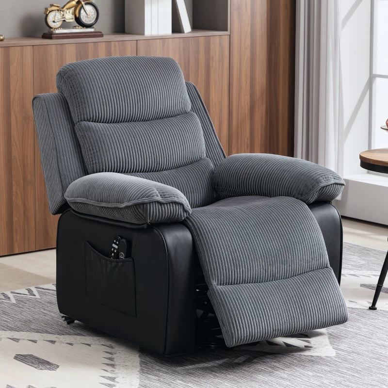 HOMCOM Power Lift Recliner Chair with Massage and Heat for Elderly, Electric Lift Chair with Remote Controllers