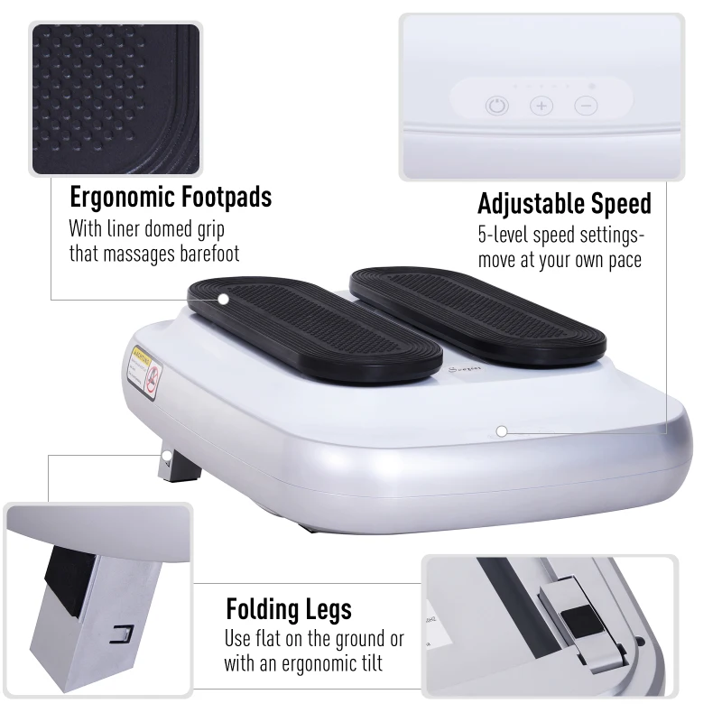 Soozier Seated Electric Leg Exerciser for Seniors Physiotherapy Equipment Machine while Sitting with Remote Control, Upgraded Machine for Blood Circulation