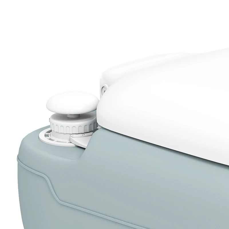 Outsunny Porta Potty, 5.8 Gallon Portable Toilet with Level Indicator and Anti-Leak Pump for Camping, Boating, Hiking, Travel, RV