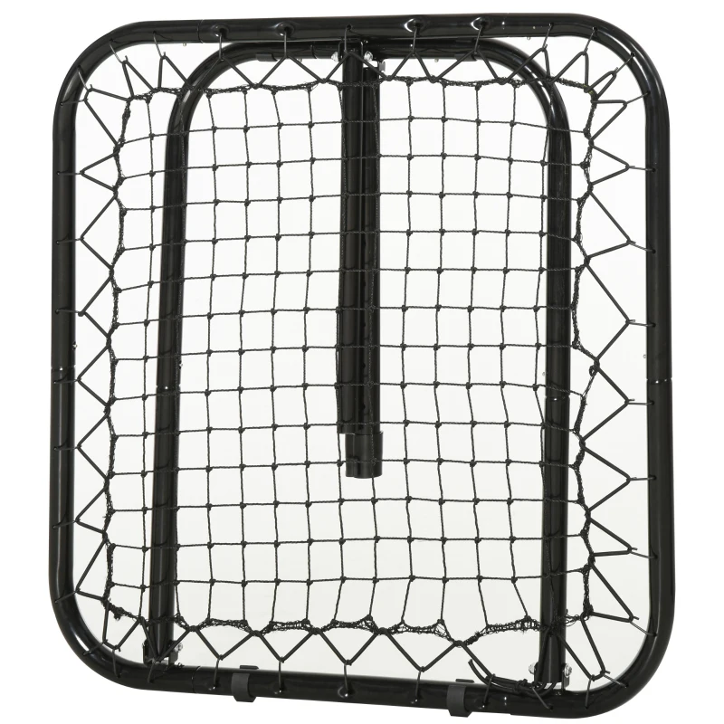 Soozier Soccer Rebounder Net, 3' x 3', Angle Adjustable Portable Training Goal Net with Quick Folding Design, Sturdy Metal Tube