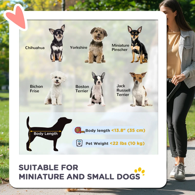 PawHut 4 Wheels Pet Stroller, 3 in 1 Dog Cat Travel Folding Carrier, for Small Dogs, Detachable, w/ Brake, Canopy, Basket, Storage Bag - Yellow