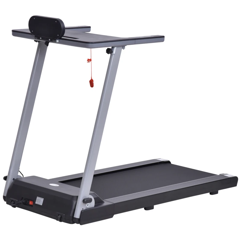Soozier Foldable Electric Motorized Treadmill Running Machine with 12 Pre-Set Programs 7.5 MPH Max Speed LCD Display for Home Use - Black