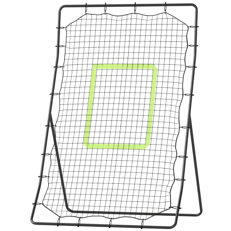 Soozier 4 x 5.7ft Volleyball Rebounder Net with Strike Zone, Baseball Lacrosse Training Net for Pitching and Fielding