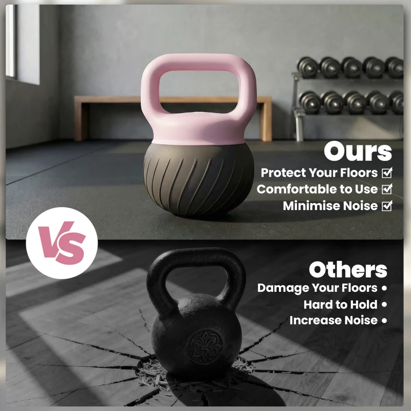 Soozier Soft Kettlebell, 11lb Kettle Bell with Anti-Slip Grip for Home Gym Weight Lifting and Strength Training