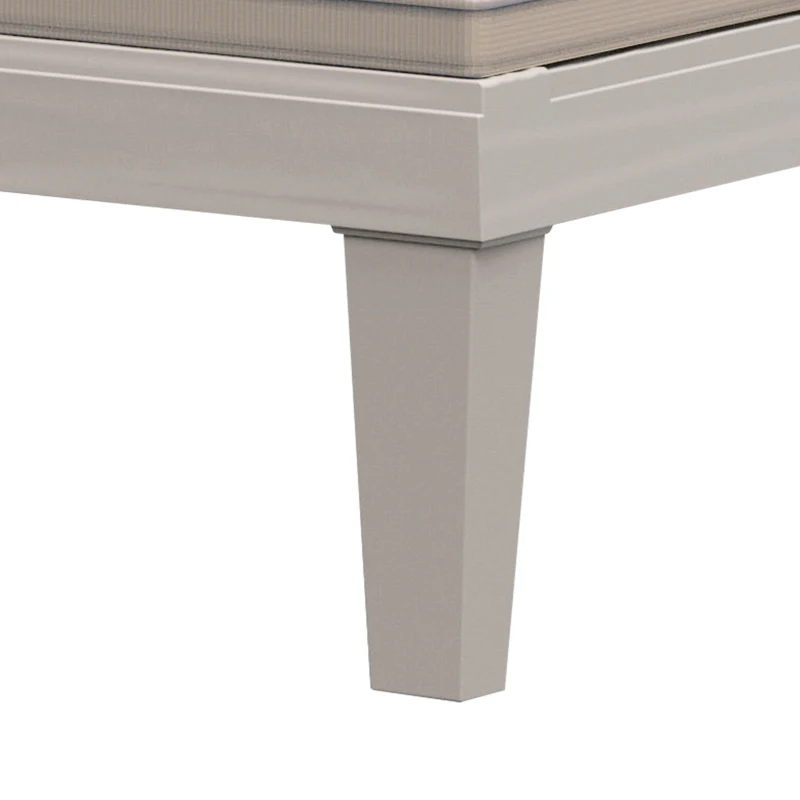 Outsunny Patio Chaise Lounge Chair with 5-Level Adjustable Back Cushion Outdoor Garden Poolside