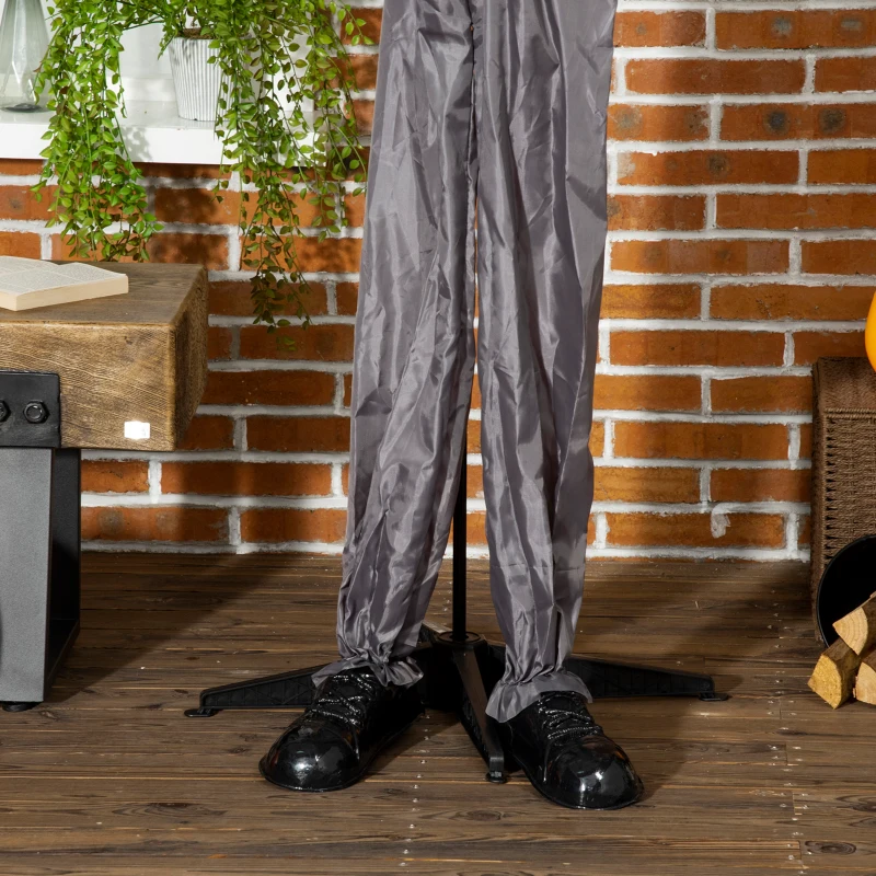Outsunny 72" Life Size Outdoor Halloween Decorations Zombie, Animated Prop Animatronic Decor with Sound and Motion Activated, Light Up Eyes, Howling Sound