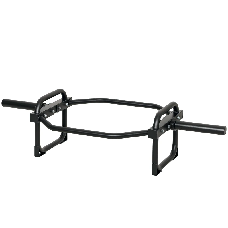 Soozier Trap Bar, Olympic Deadlifting Bar, 2" Hex Barbell Bar for Deadlifts and Shrugs, 660 lbs Capacity, Black
