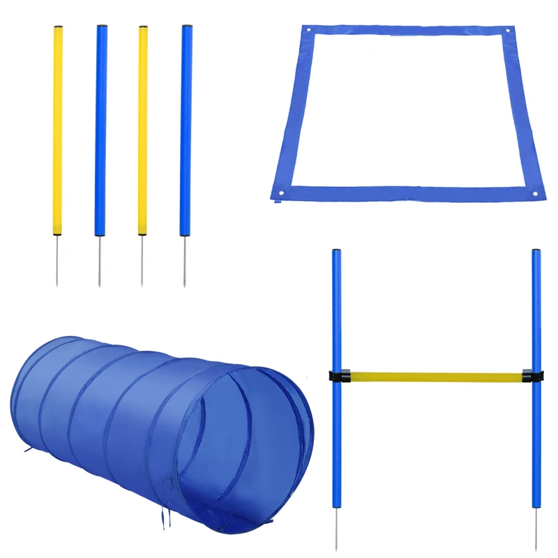 PawHut Dog Agility Starter Kit Pet Outdoor Exercise Training Set