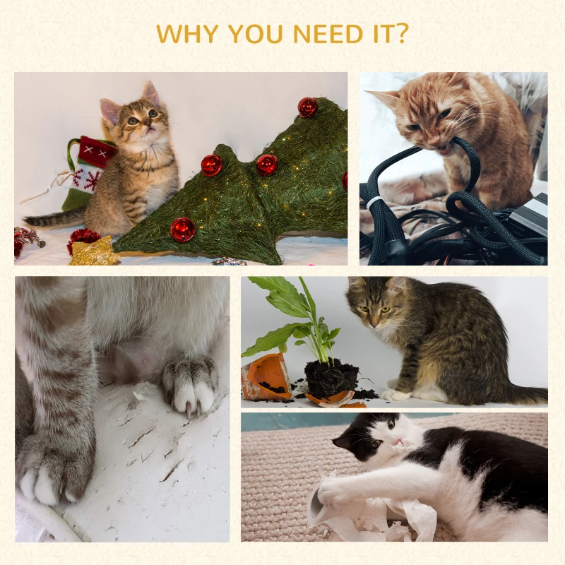 PawHut Multi-Level Cat Tree Condo Tower with Sisal-Covered Scratching Post, Activities for Kittens & Soft Cushion Luxury