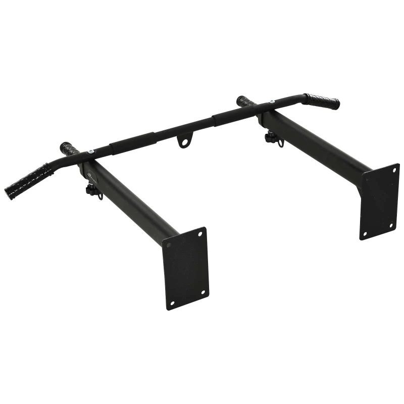 Soozier Wall Mounted Pull Up Bar Strengthen Muscle Full Body Train Sandbag Hanger For Boxing & Trainings,Black