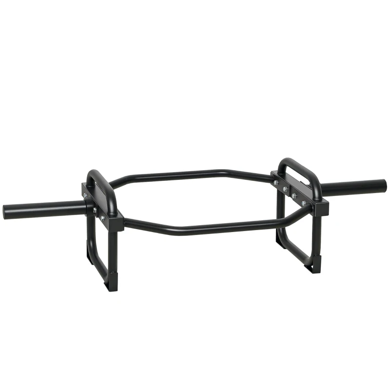 Soozier Trap Bar, Olympic Deadlifting Bar, 2" Hex Barbell Bar for Deadlifts and Shrugs, 660 lbs Capacity, Black