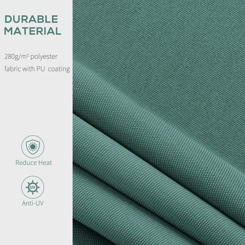 Outsunny 8' x 7' Retractable Awning, Patio Awnings, Sunshade Shelter with 280 g/m² UV & Water-Resistant Fabric and Aluminum Frame for Deck, Balcony, Yard, Dark Green