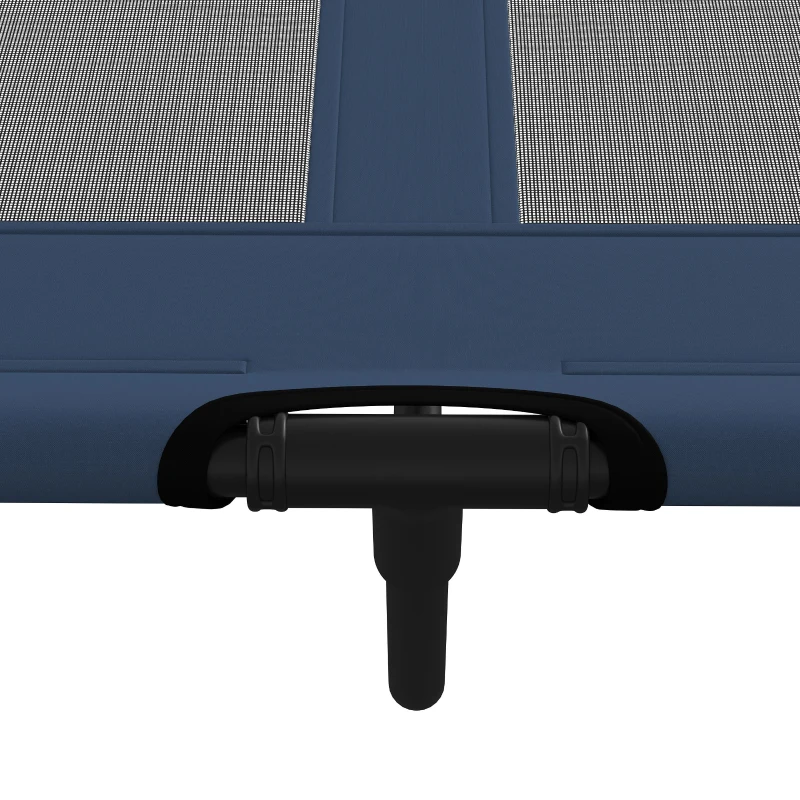 PawHut 48" X 36" X 9" Elevated Pet Bed with Carrying Bag, Dark Blue