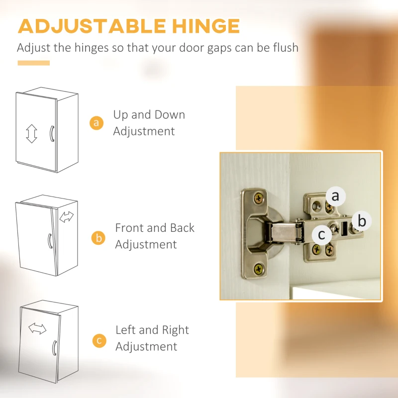 HOMCOM 71"H Freestanding Kitchen Pantry, Buffet Cabinet with Hutch, Storage Cabinet with Drawer, Doors and Microwave Stand, White