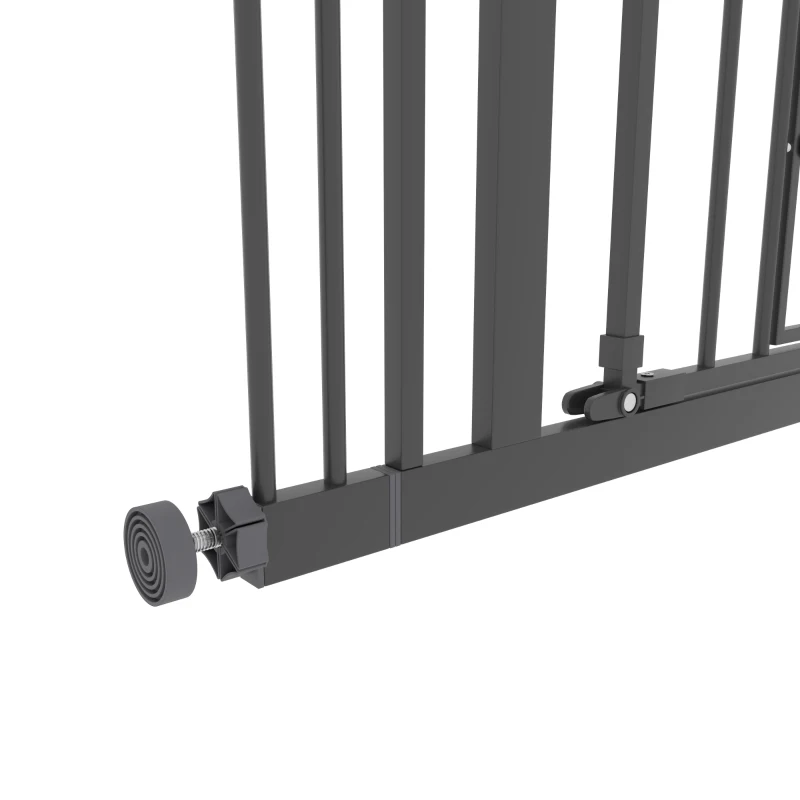 PawHut 41" Easy Open Indoor Dog Gates for Doorways, House, Stair - Black