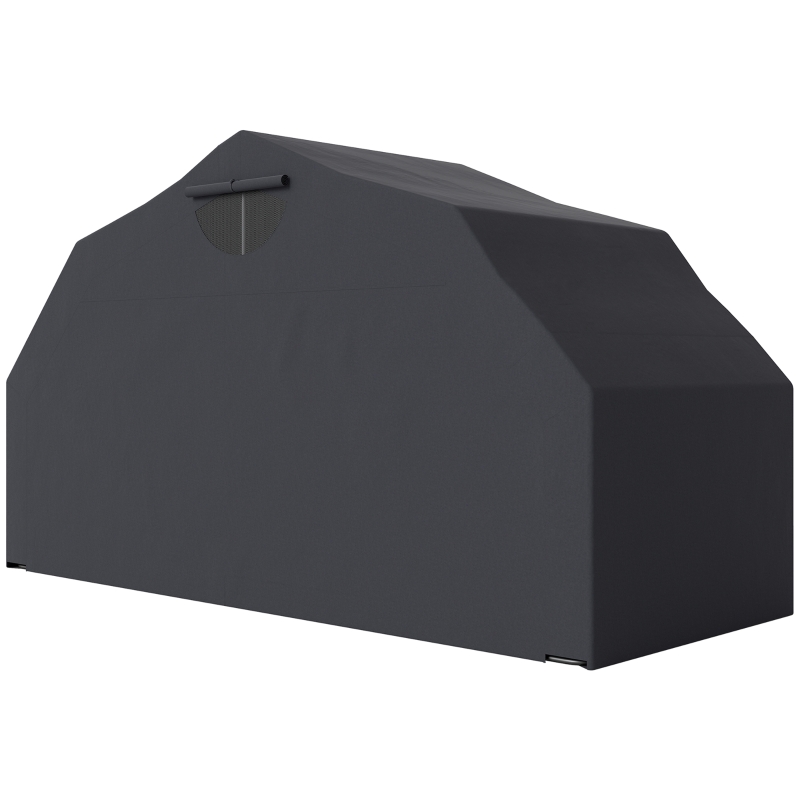 Outsunny Motorcycle Shelter, Waterproof Motorcycle Cover Tent with 2 Mesh Windows, UV Protected & Dustproof Bike Storage Shed