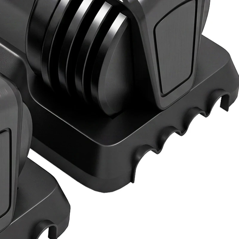 Soozier 5-25 lbs Adjustable Dumbbell Set of 2, 5-in-1 Dumbbell Weights with Quick-Dial System, Non-Slip Grip, Storage Tray
