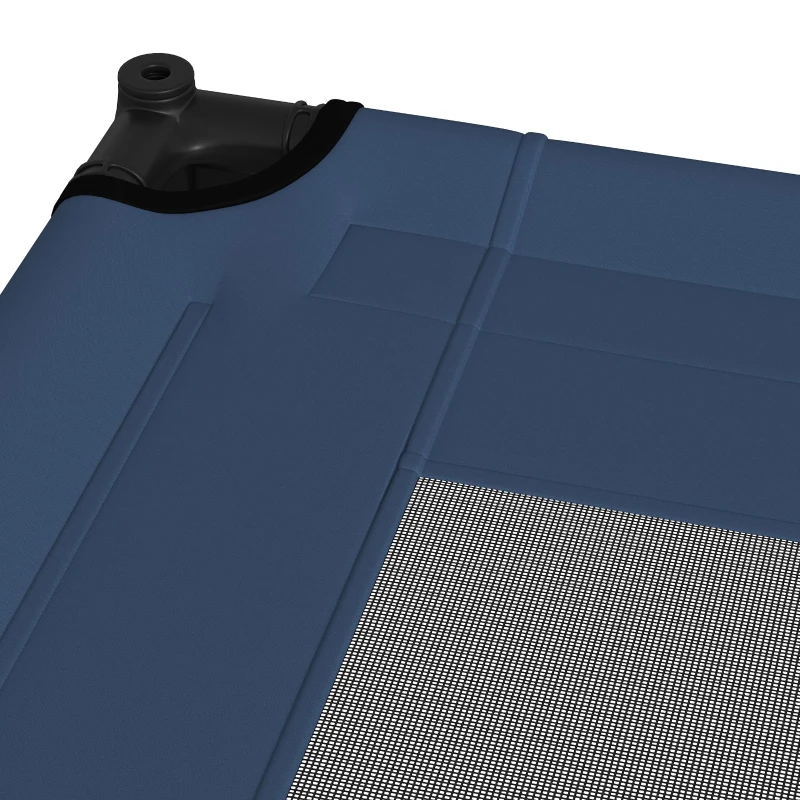 PawHut 48" X 36" X 9" Elevated Pet Bed with Carrying Bag, Dark Blue