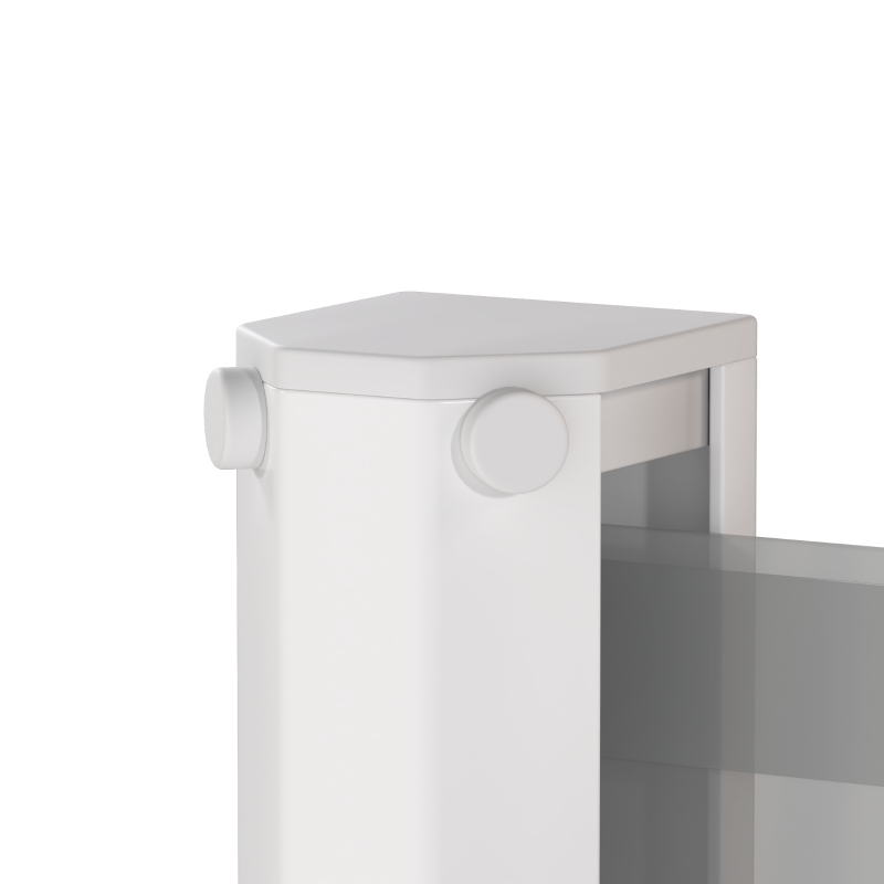 PawHut Retractable Pet Safety Barrier Gate, Flexible and Extensible for Stairways Doorways Hallways, Grey