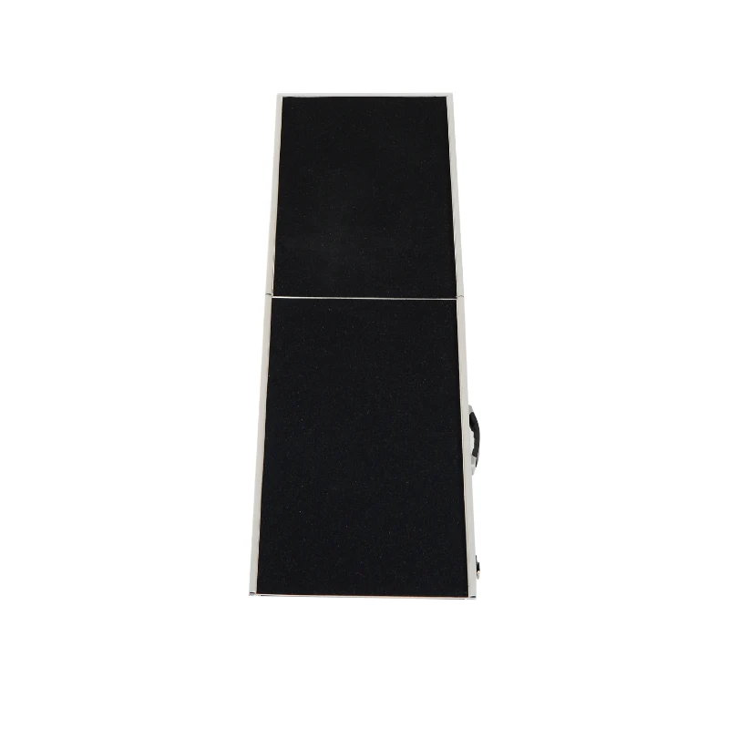 PawHut 72" Portable Bi-Fold Folding Vehicle Pet Ramp for Large Dog or Animals with Safety Lock & Convenient Carry Handle