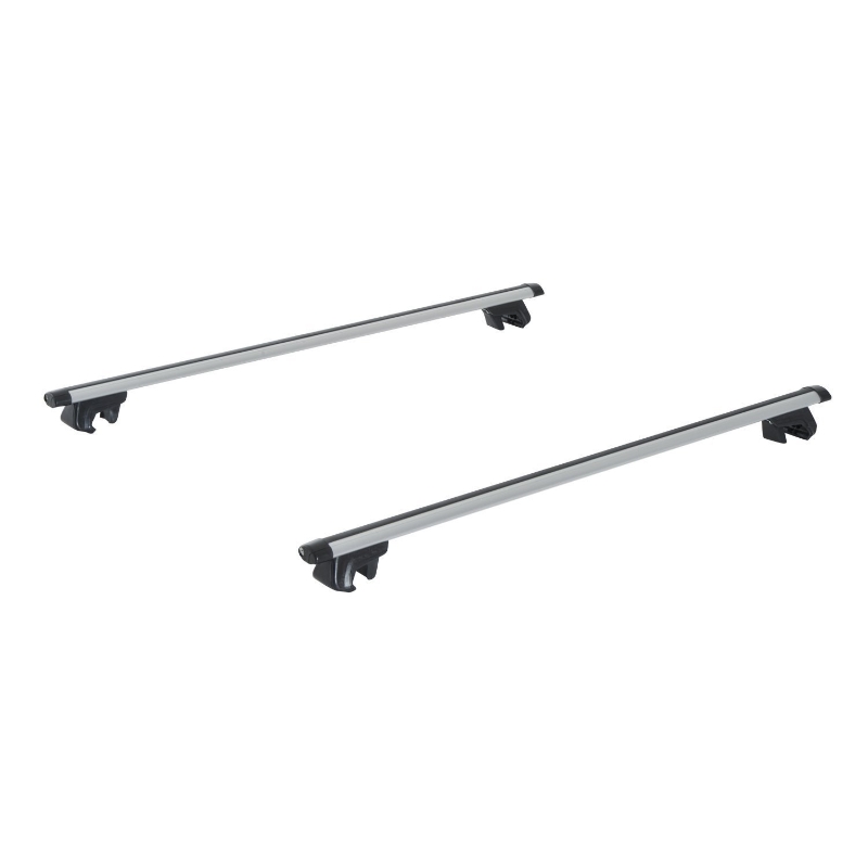 Outsunny 2pc Roof Rack Car Roof Top Lockable Aluminum Cross Bars Adjustable Baggage Luggage Carrier, Silver (53")