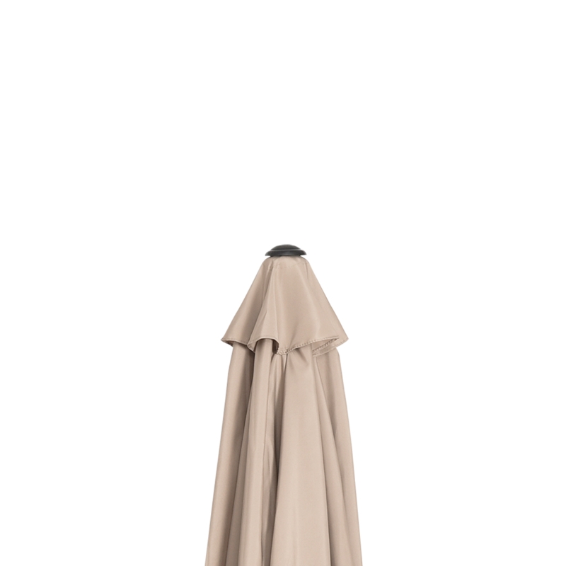 Outsunny Patio Sun Umbrella, Outdoor Parasol with 6 Ribs, Khaki