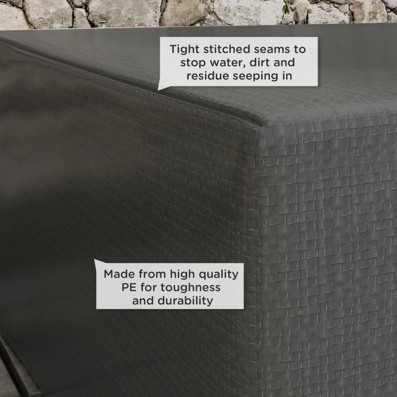 Outsunny Large Patio Furniture Covers, Outdoor Furniture Covers, Garden Set Protector Waterproof Anti-UV Protection, Grey