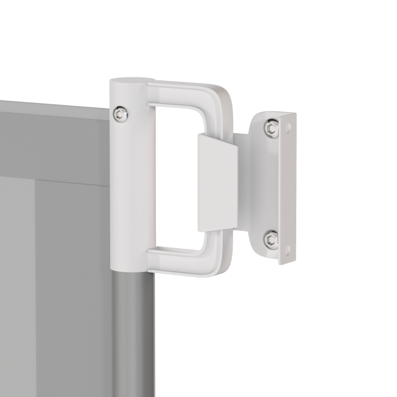 PawHut Retractable Pet Safety Barrier Gate, Flexible and Extensible for Stairways Doorways Hallways, Grey