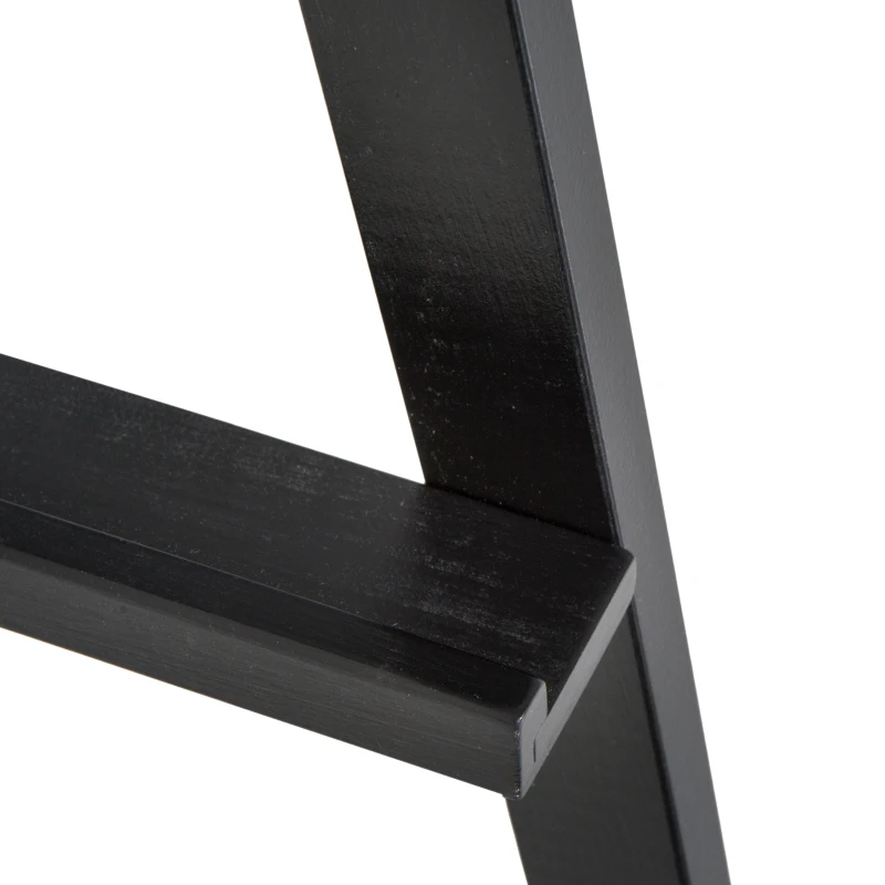 HOMCOM 55" Beech Wood Adjustable Folding Art Easel Stand that Tilts up to 90° Degrees with Sturdy Material, Black