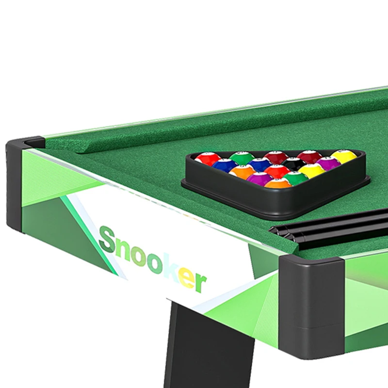 Soozier 41" Mini Pool Table Set Folding Billiard Table with 2 Cues, 16 Balls, Chalk, Triangle, Brush, Green