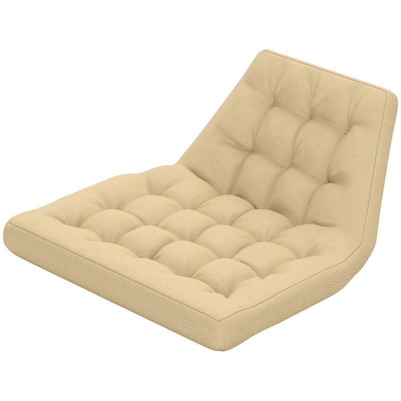 Outsunny Outdoor Swing Cushion, Tufted Patio Cushion Replacement for Garden Chair Egg Chair,  Indoor Outdoor Seat Cushion, Beige