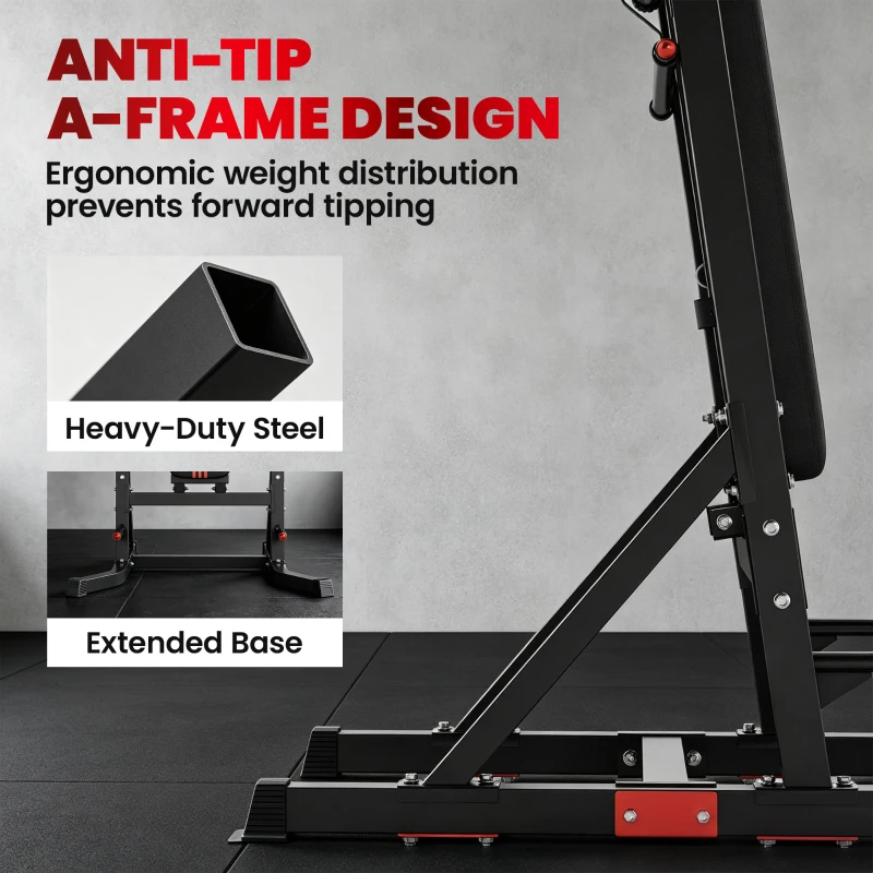 Soozier Power Tower Pull Up Bar Station for Home Gym Training Workout Equipment With Sit Up Bench