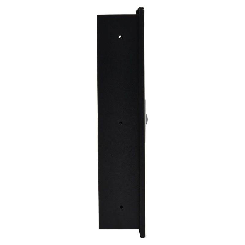 HOMCOM Flat Superior Electronic Hidden Wall Safe Box for Jewelry or Valuables Digital Lock Home Office Hotel Security (Black)