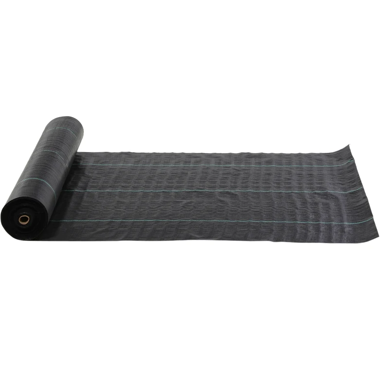 Outsunny 3ft x 300ft Weed Barrier, Landscape Fabric, for Greenhouse Yard Garden Weed Control, Heavy-Duty & Easy Setup, 3.5oz