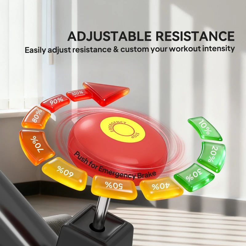 Soozier Exercise Bike, Magnetic Resistance Exercise Bike with LCD Display, Low Noise Stationary Indoor Cycling Bike for Home