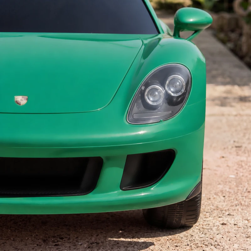 Qaba 12V Kids Ride On Car, Licensed Porsche Carrera GT with Remote, Rear Suspension, Smooth Start for Ages 3-6, Green