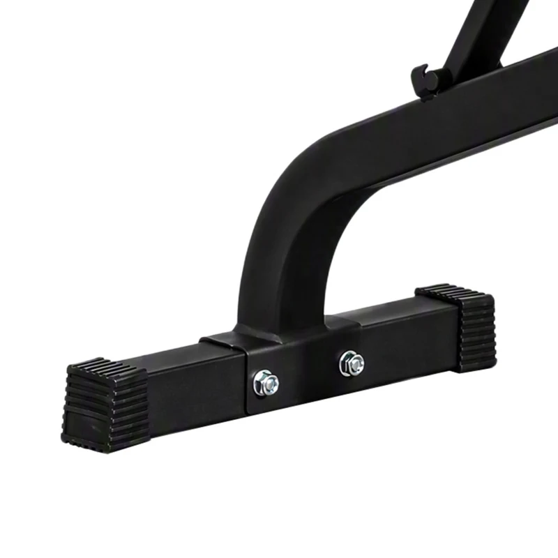Soozier Foldable Roman Chair Hyperextension Bench, 660LBS Adjustable Weight Bench for Home Gym, Black