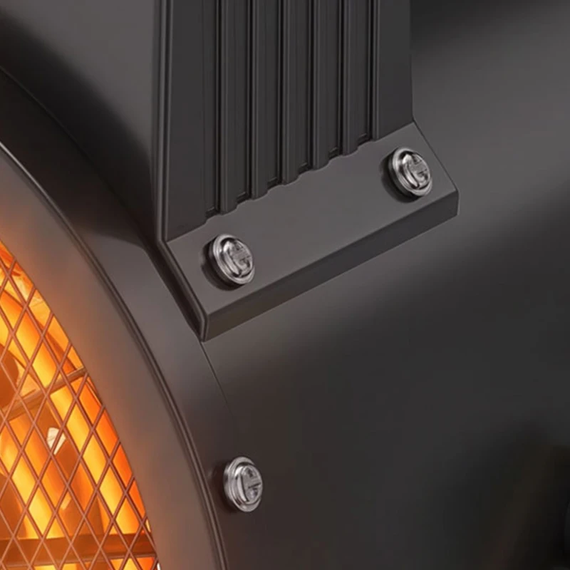Outsunny Fan Heater with Tilt, 1500W Electric Space Heater with Adjustable Thermostat, Portable Handle for Garage, Workshops