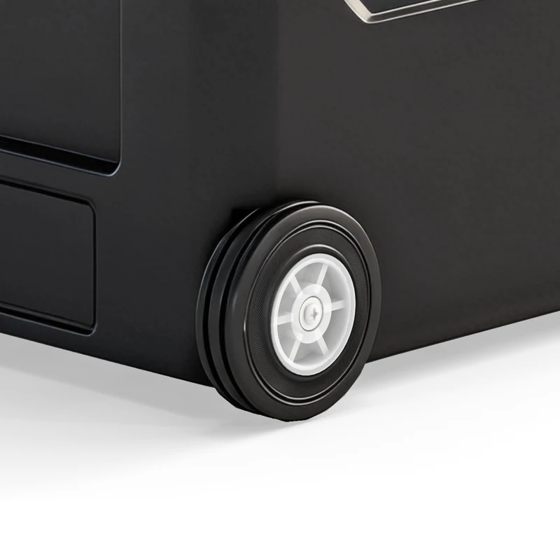 Outsunny 12 Volt Car Refrigerator, 42QT Car Fridge with App Control, 12/24V DC and 100-240V AC, Black