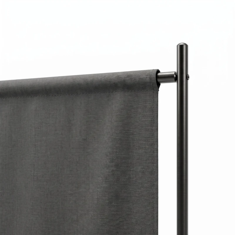 Outsunny Single Panel Room Divider, UV30+ Privacy Screen, Indoor Outdoor Privacy Panel with Stable Base, Dark Grey